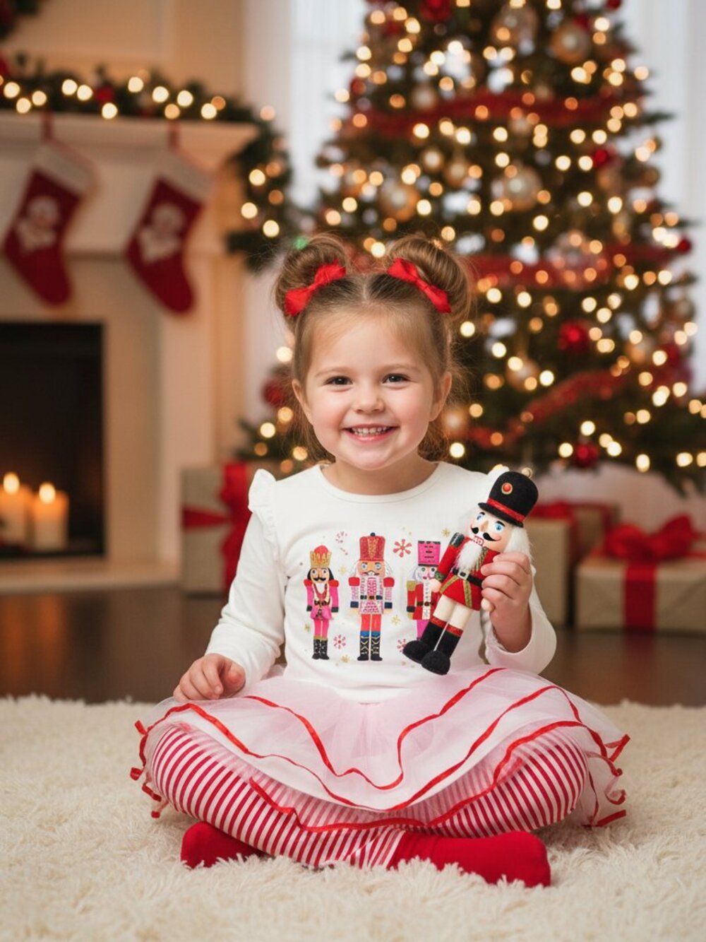 Blueberi Boulevard Girls Nutcracker Tutu Dress Leggings Set NWT Christmas 3T